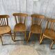 Set of 4 mismatched bistro chairs