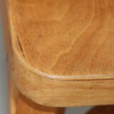 2 Baumann chairs back wide light beech