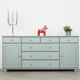 Enfilade en pin, design danois, années 1970, production: Danemark