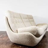 Ensemble de salon personnalisable Space Age Atlantis en boucle beige années 1970, Tchécoslovaquie