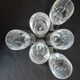 Flutes et verres cristal taillé