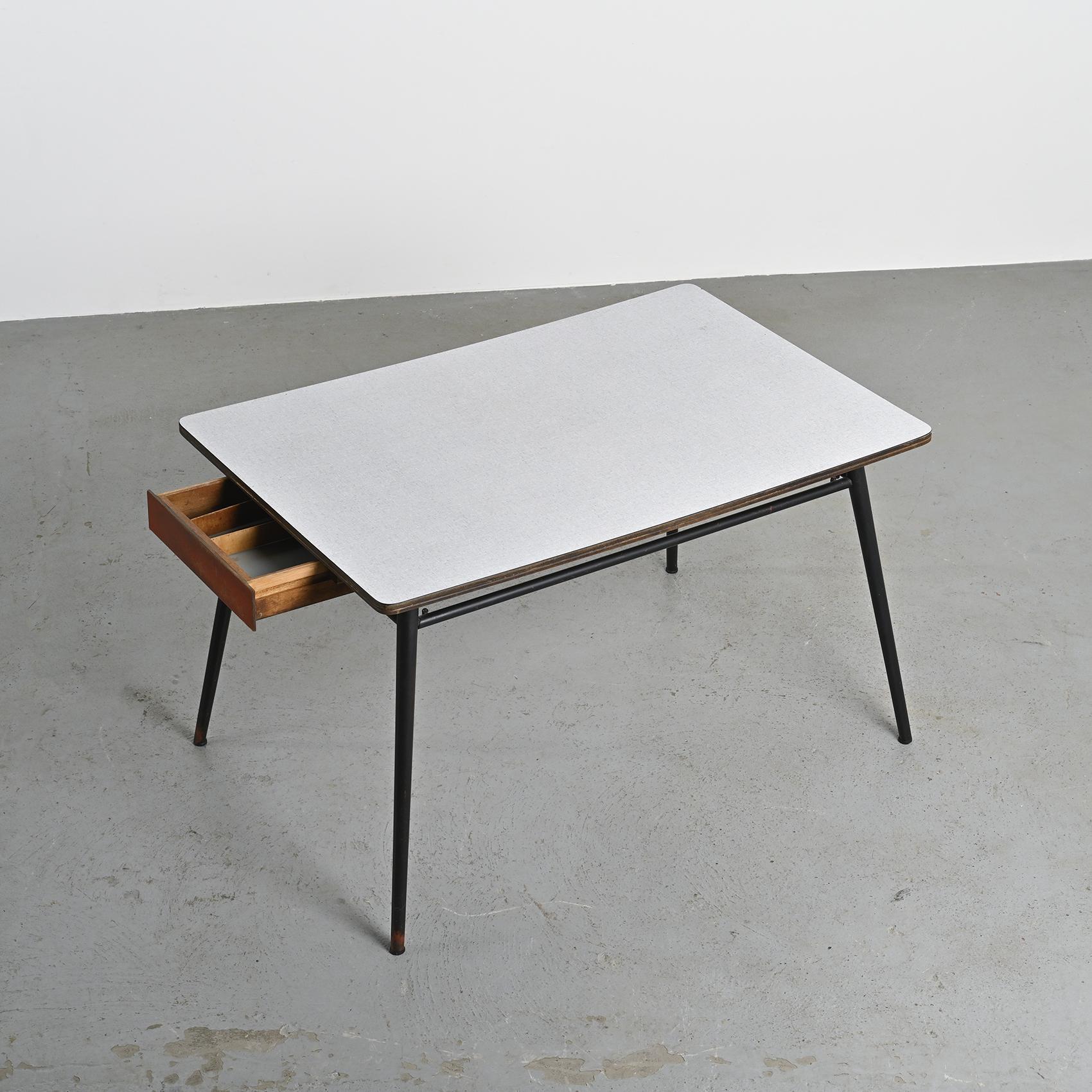 Kitchen table and chairs set by André Sornay, Lyon 1955