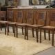 Ensemble de 6 chaises Charles Dudouyt en chêne 1950’s