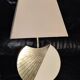 Vintage table lamp the dolphin Croissy white