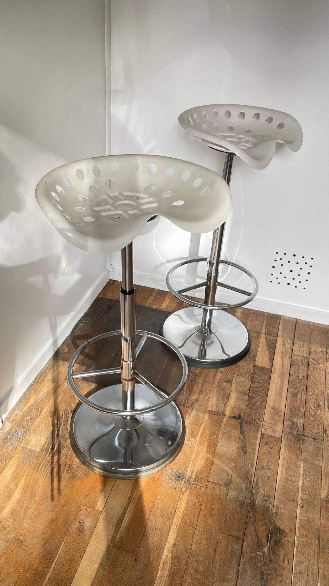 Tabouret haut mirima vintage assise tracteur