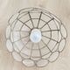 Mother-of-pearl and brass pendant light