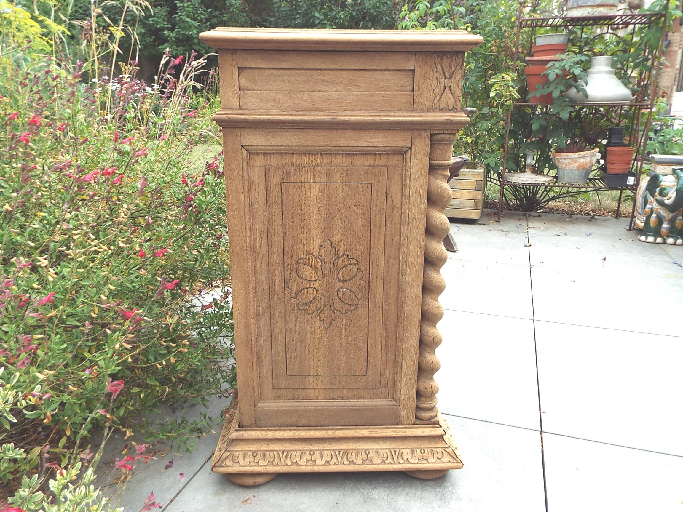 Neo-Renaissance bedside table