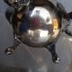 Coffee / teapot in silver metal St Louis XV