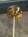 Brass and plexiglass chandelier