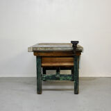 Old solid wood workbench 40/50