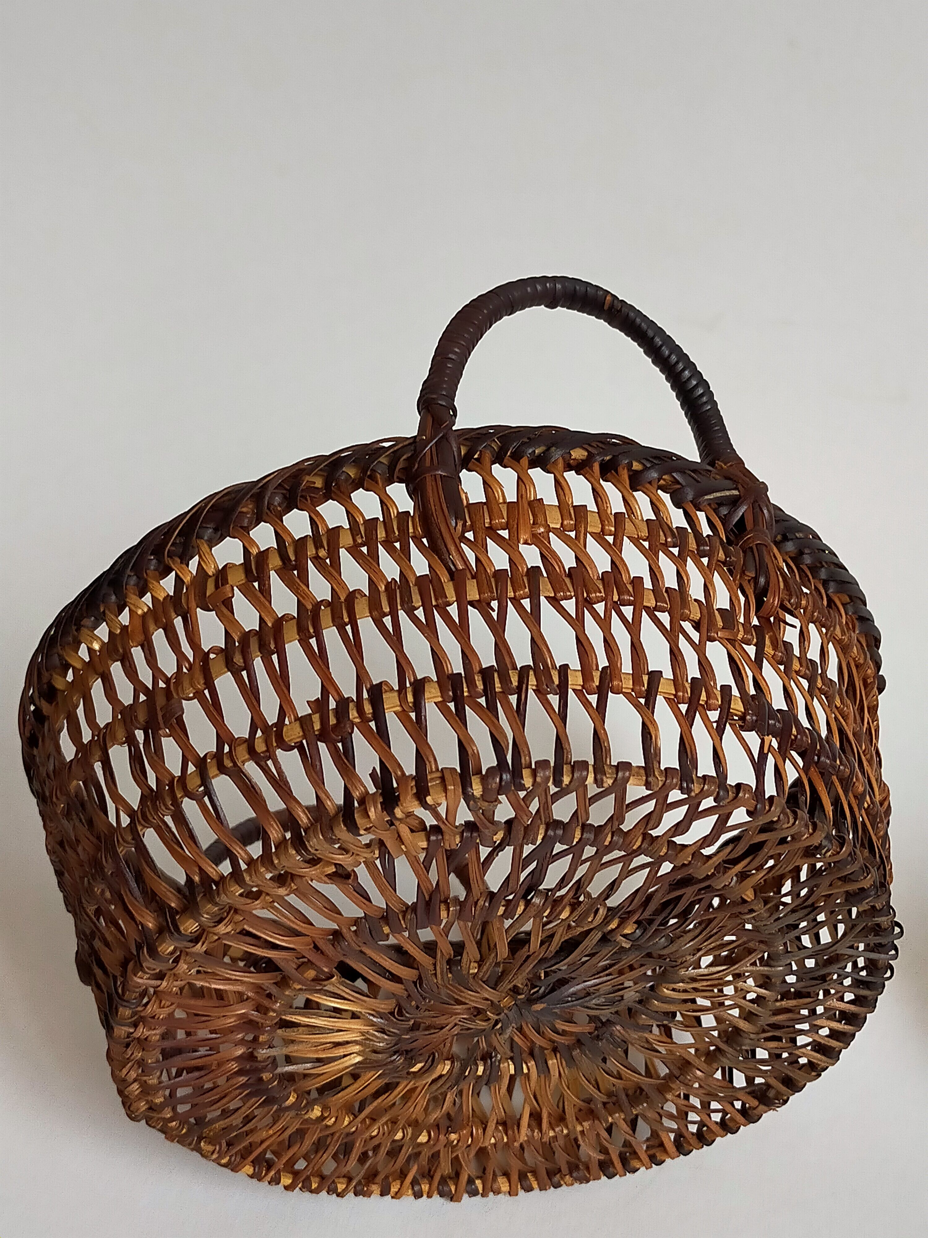 Set of three old thumbnail bins