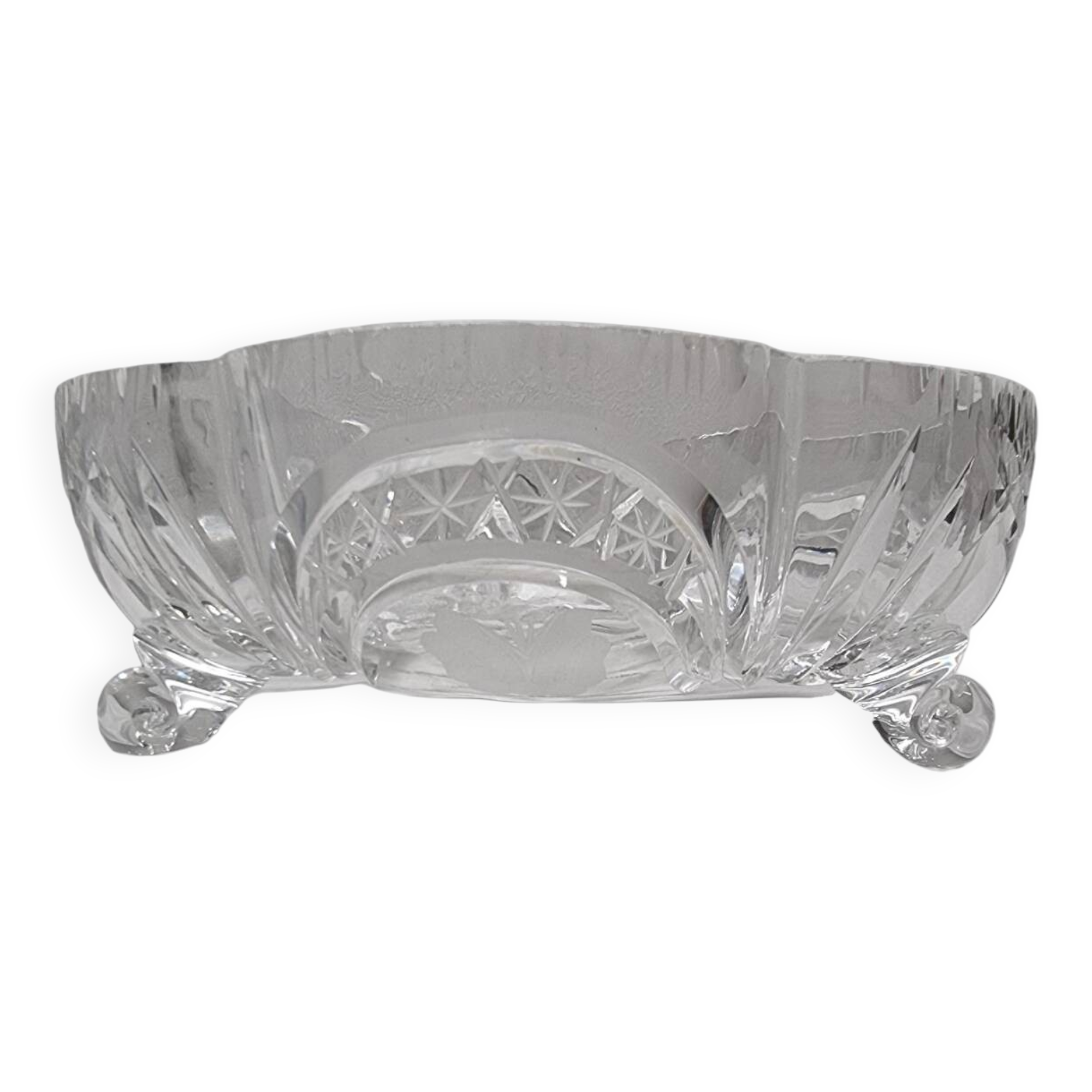 Vintage Crystal Bowl, 1950s