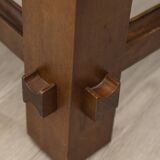 Vintage table 60s wood and glass design fontana arte
