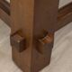 Vintage table 60s wood and glass design fontana arte