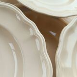 Sarreguemines ivory plates