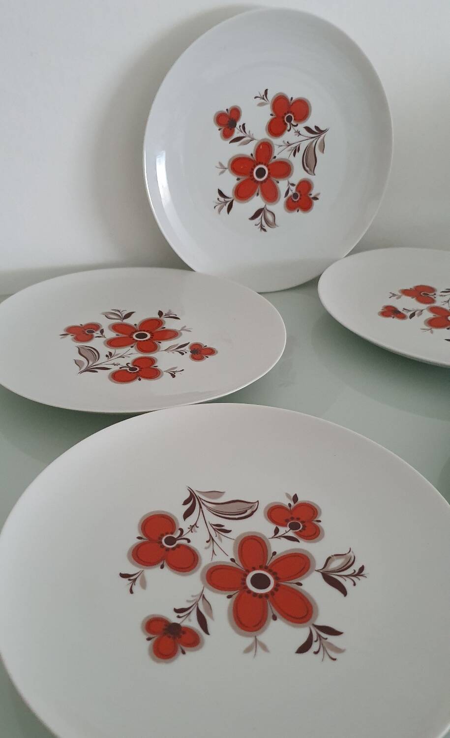 Set of 5 flat plates - Arzberg earthenware factory 1960/70