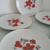 Set of 5 flat plates - Arzberg earthenware factory 1960/70
