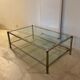 Table basse double plateau verre