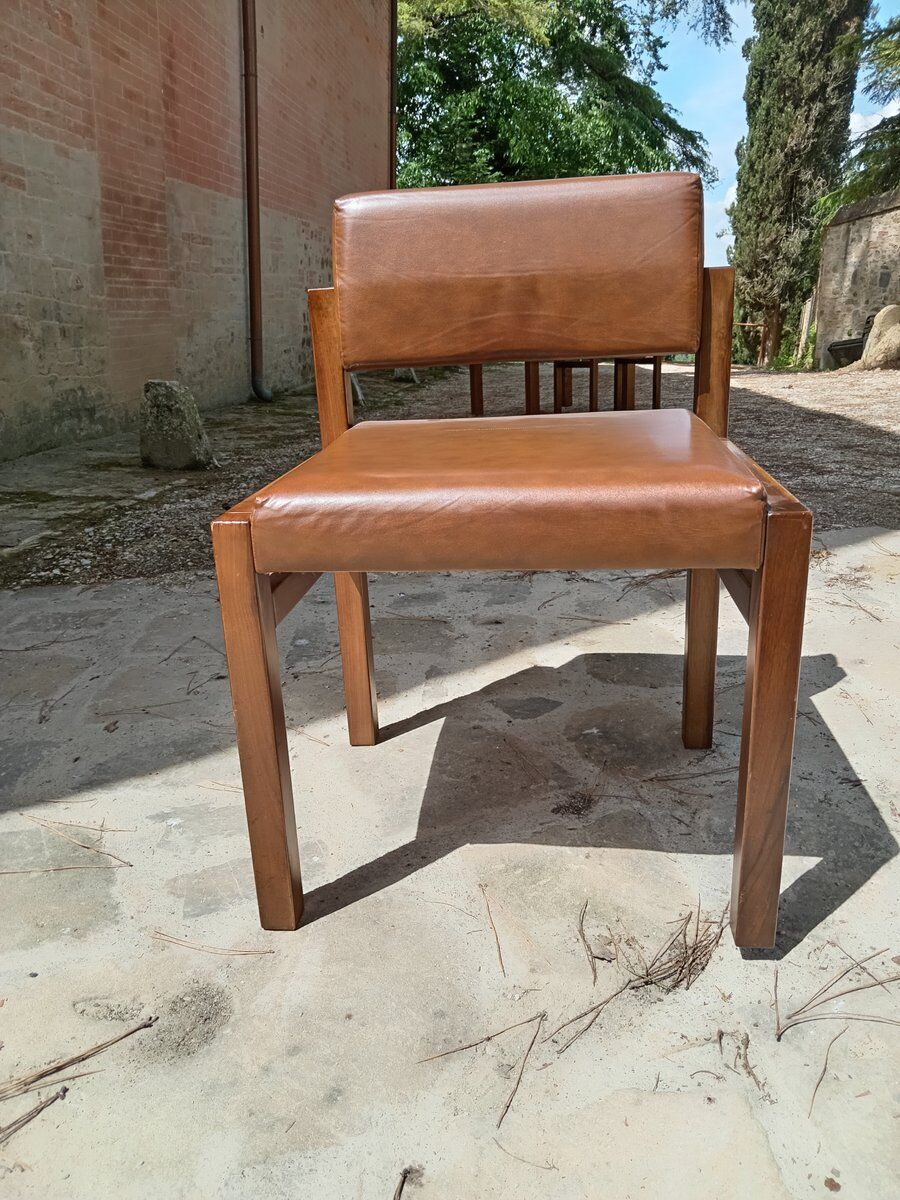 Chairs and table by Umberto Brandigi for Planula, 1960s, set of 5