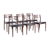 Model 78 rosewood dining chairs by niels o. møller for j.l. møllers, set of 6