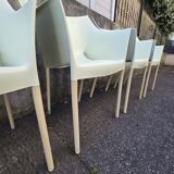 Set of 6 DR. NO chairs by Philippe Starck for Kartell – stackable Italian design.