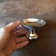 Set of 12 stainless steel footed bowls