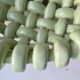 Light green woven ceramic basket Jérome Massier Vallauris