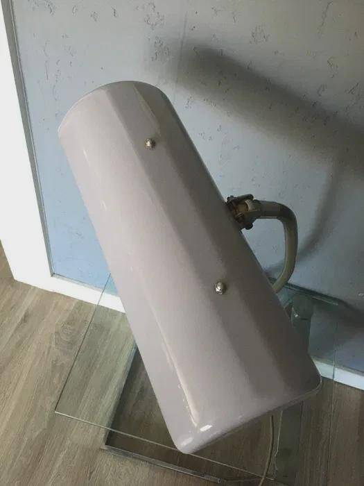 Helo Neuburg desk lamp, light grey lacquered metal, Germany, 1960s