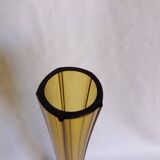 Vase soliflore verre ambré style Murano