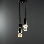 Vintage ceiling light in plastic and metal, design, Italy, 1960s