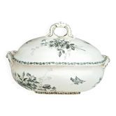 Antique soup tureen in ironstone pottery