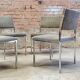 Set of four vintage armchair chairs