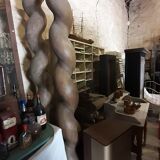 Pair of rosewood columns