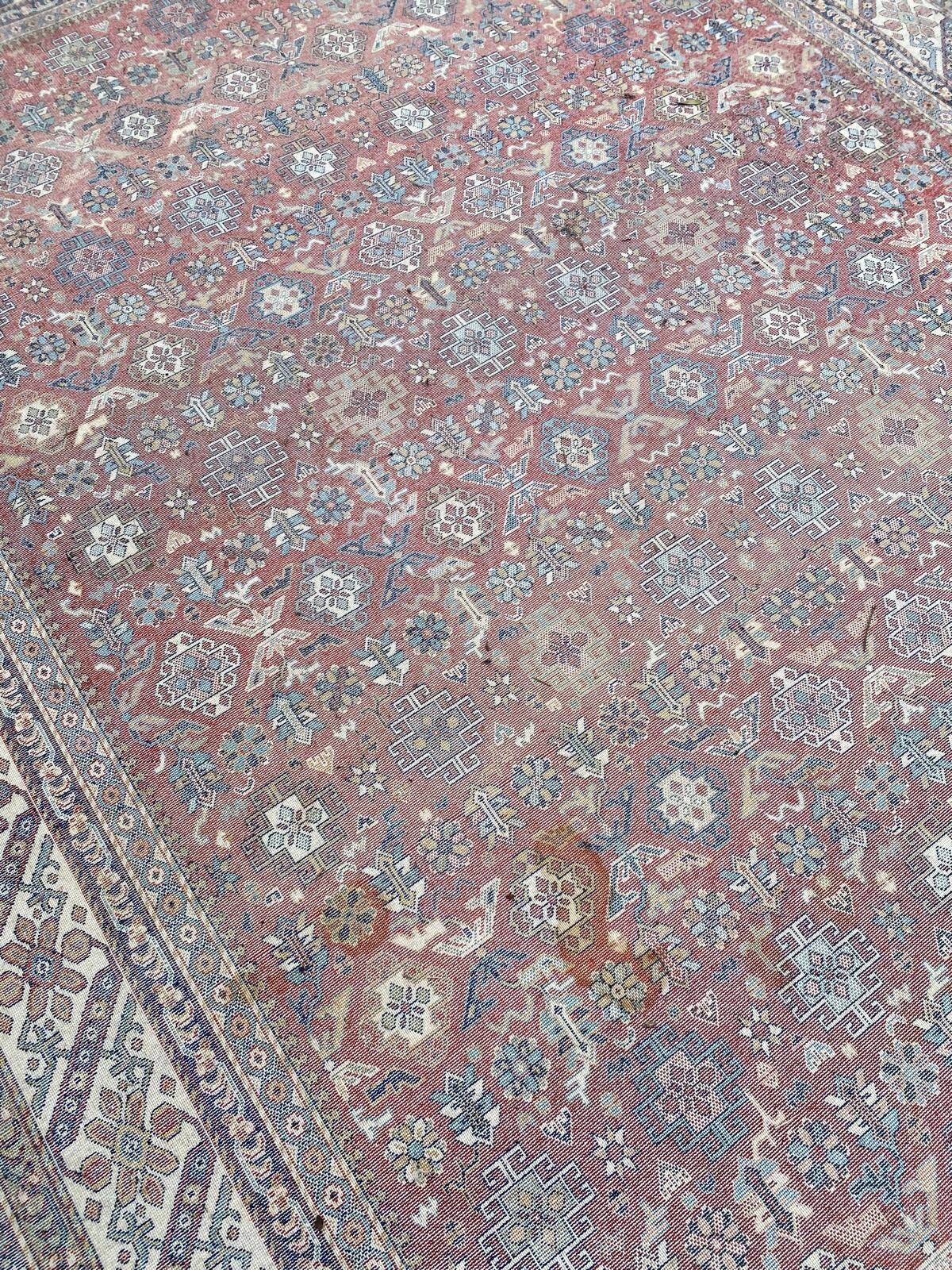 Burgundy wool Persian rug Saint Maclou 170x240cm