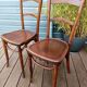Paire d'ancienes chaises bistrot Luterma