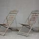 Chairs long time 1900 outside metal