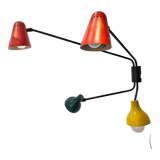 Robert Mathieu 4-arm wall lamp