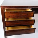 Desk made In Rosewood By Omann Jun. Møbelfabrik From 1960s