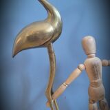 Duo brass herons
