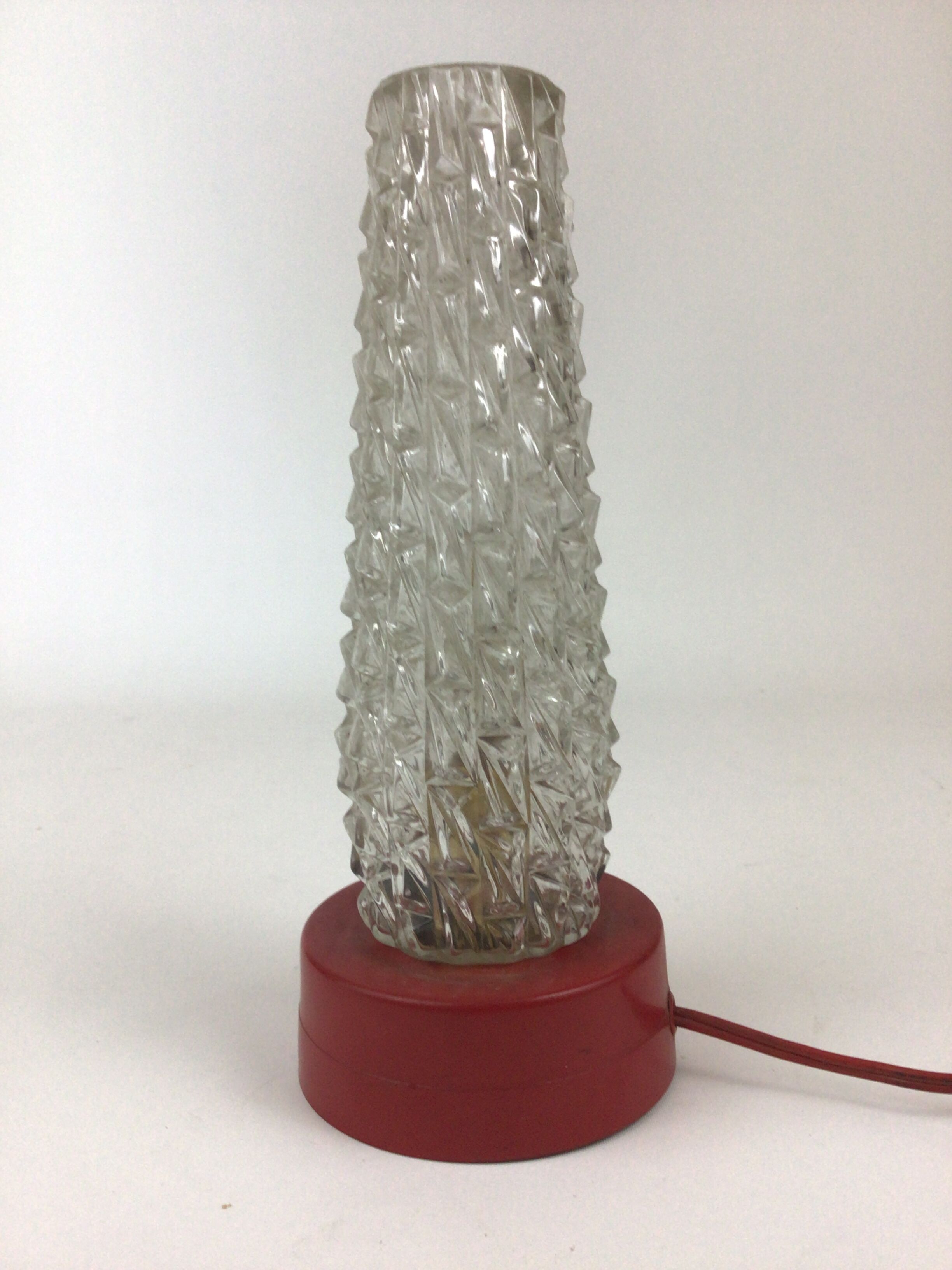 Lampe veilleuse vintage 60´s métal verre