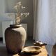 Borneo vase in brown terracotta (1) H35 D23