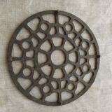Old flat bottom aluminium metal