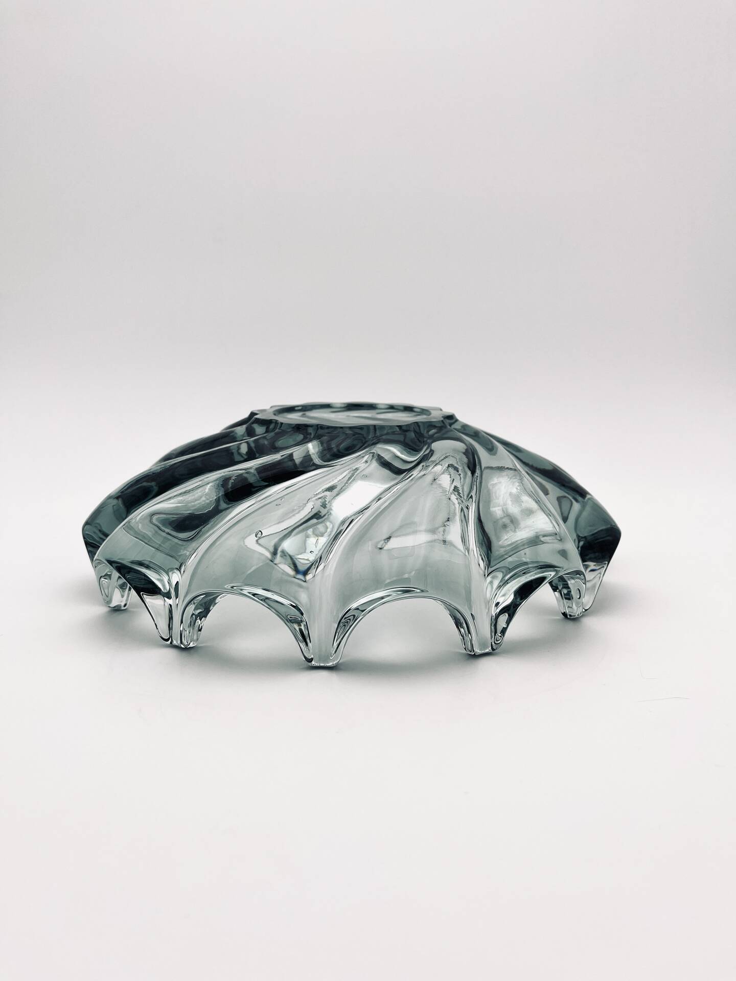 Coupe Tourbillon Smoked Glass - Art Deco - 27cm