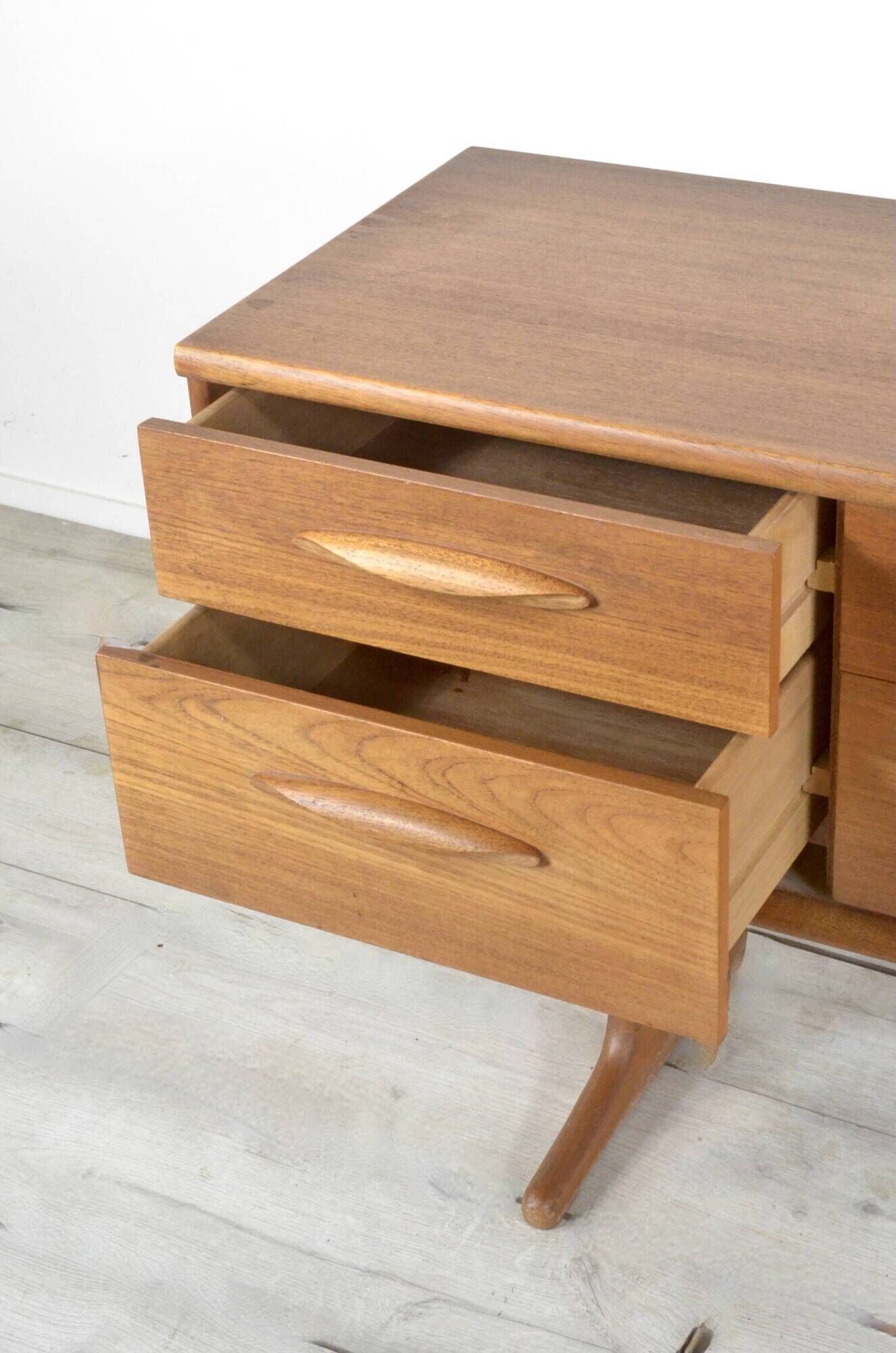 Vintage Midcentury Teak Sideboard / Dresser By Frank Guille For Austinsuite