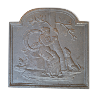 Cast iron chimney plate