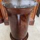 Rare Somno with drawer, Empire period Cuban mahogany and superb grooved marble.