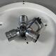 1960s 1970s Ceiling Lamp Ice Glass Doria Germany Space Age Design
