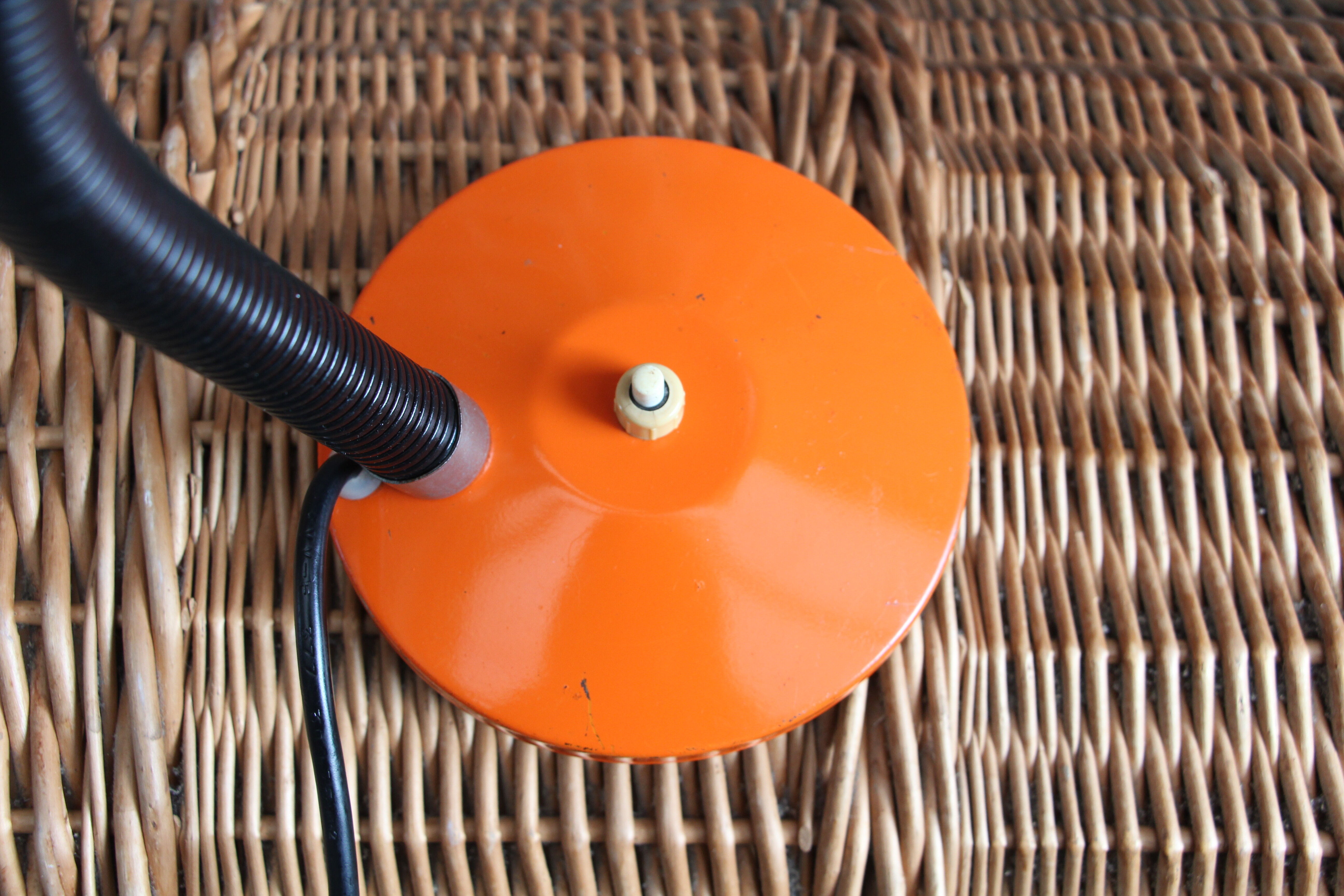 Desk lamp aluminor orange 70's