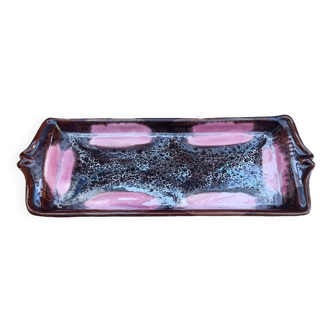 Large enamelled stoneware trinket tray