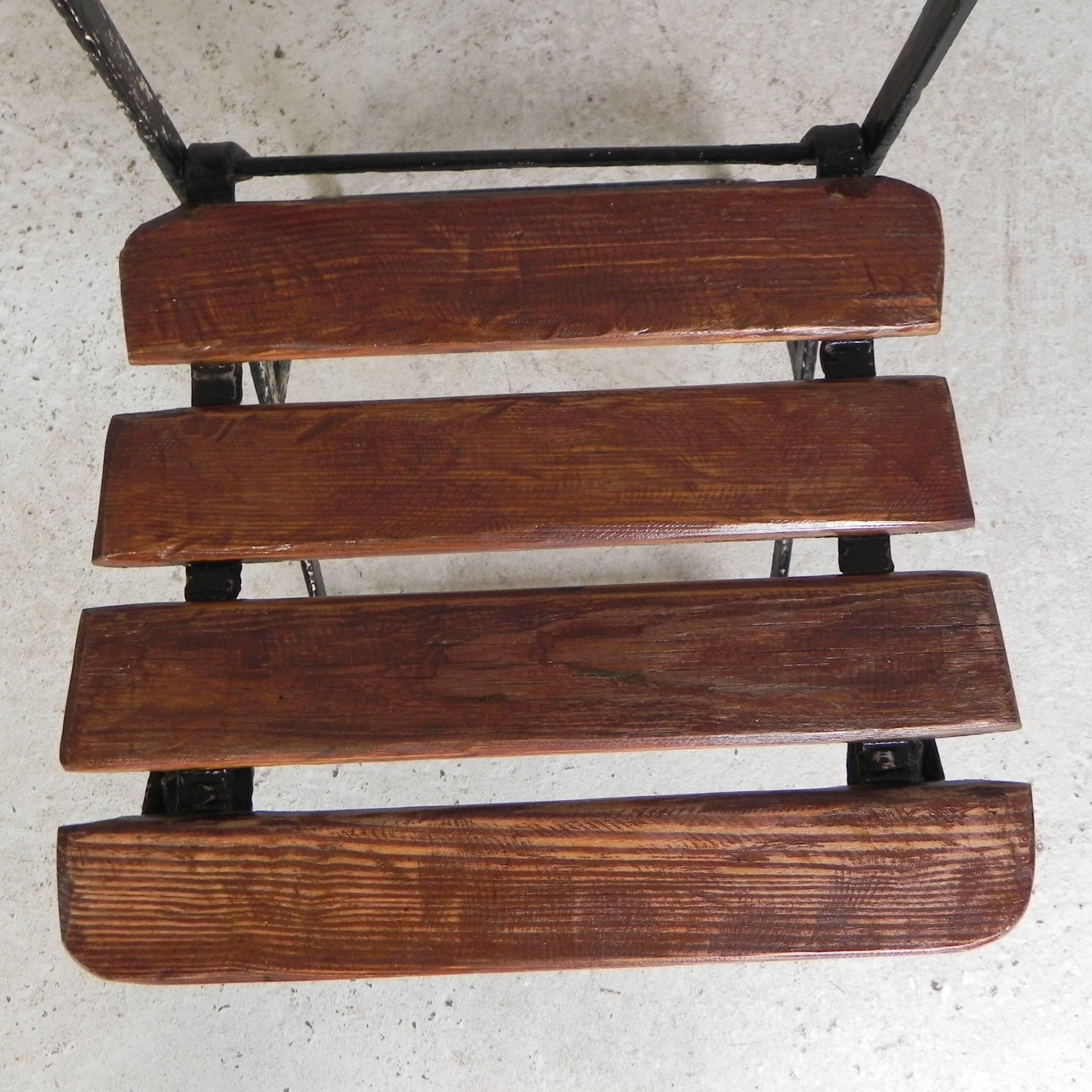 Set of 2 folding chairs, garden chairs, 1930s